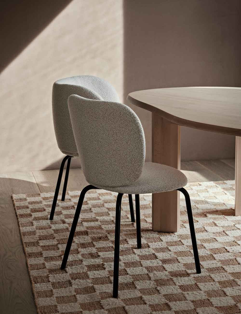 CHECK WOOL JUTE RUG