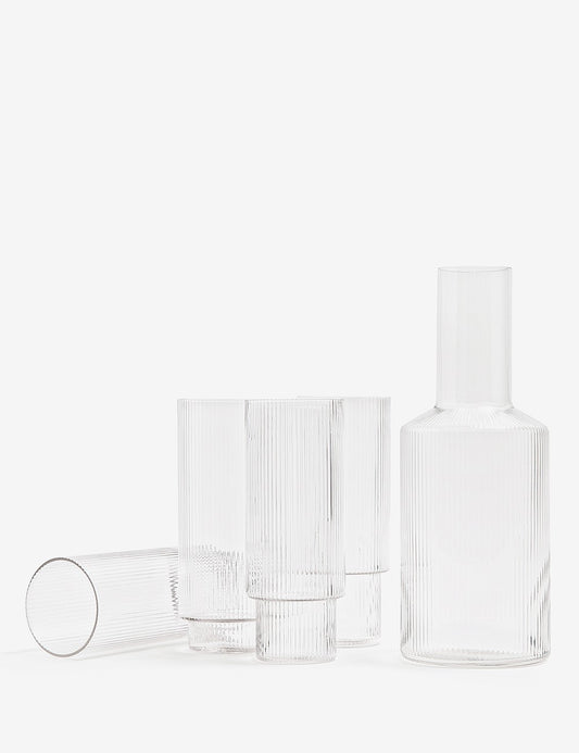 RIPPLE LONG DRINK GLASS 4 SET