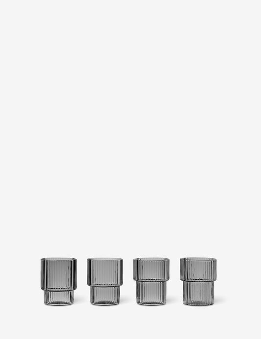 SMALL RIPPLE GLASS 4 SET