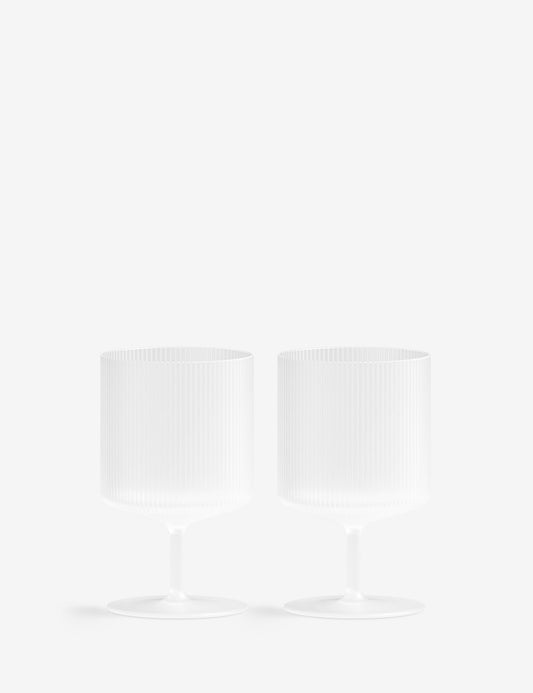 RIPPLE WINE GLASSES 2 SET