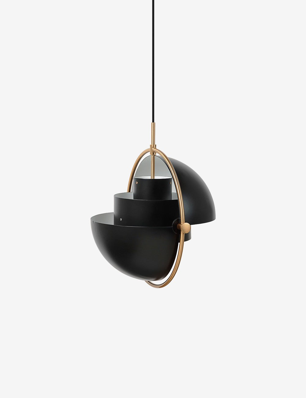 multi-lite pendant small black
