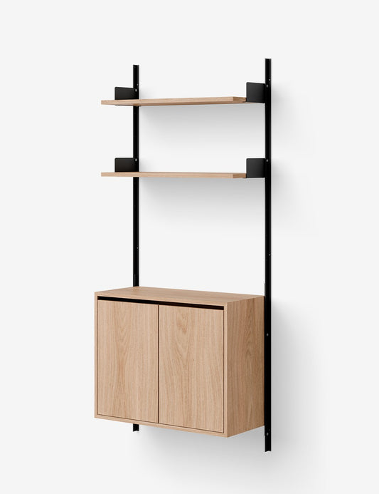 NEW WORKS WALL SHELF 1900 CABINET TALL w. DOORS