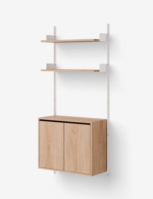 NEW WORKS WALL SHELF 1900 CABINET TALL w. DOORS