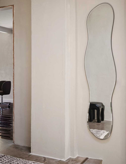 miroir d'étang pleine grandeur chromé