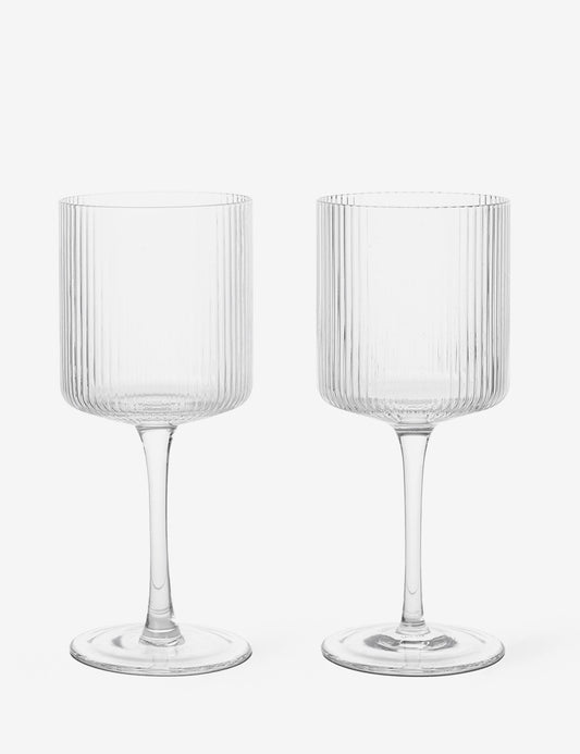 RIPPLE WHITE WINE GLASS 2 SET