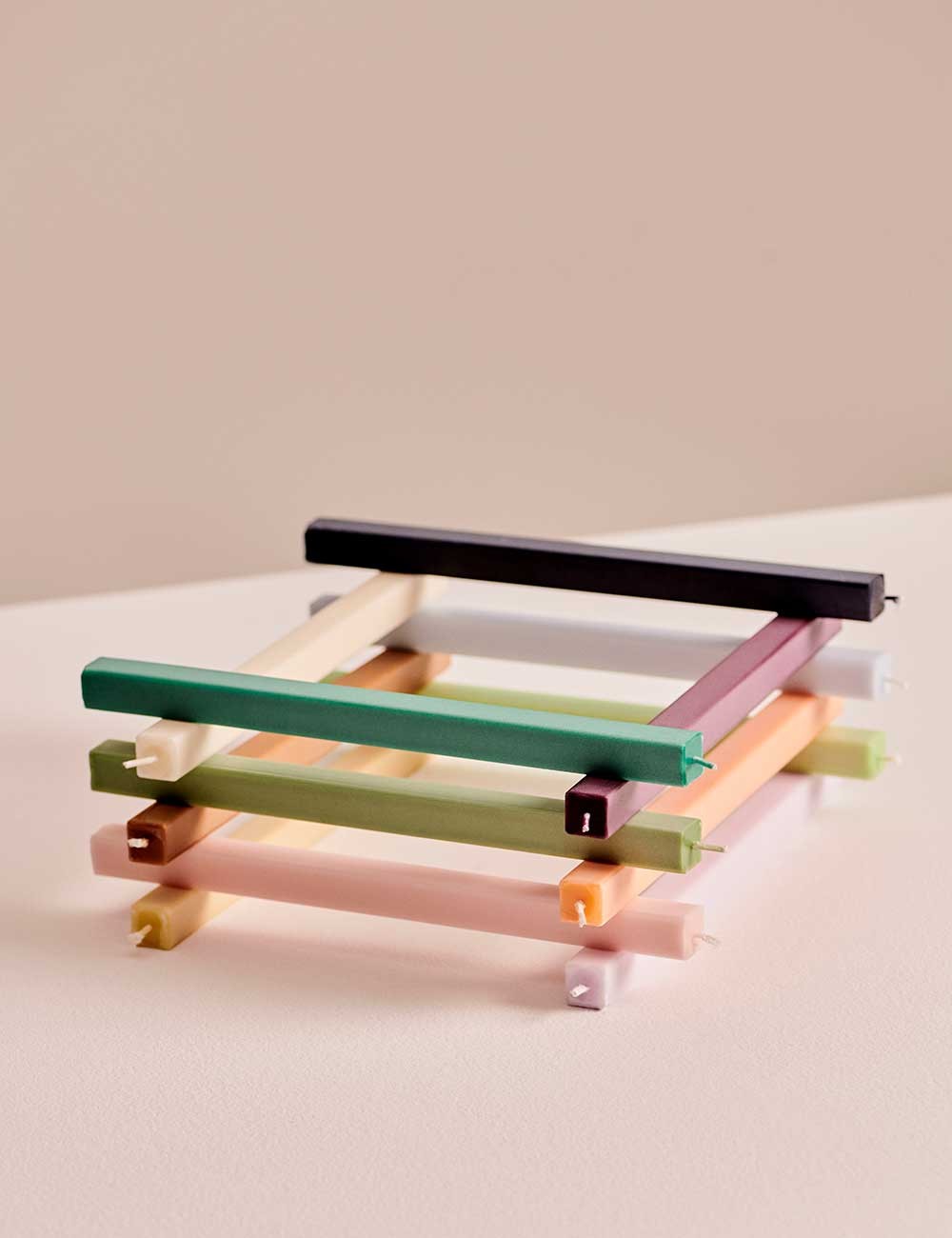 bougie carrée lot de 4