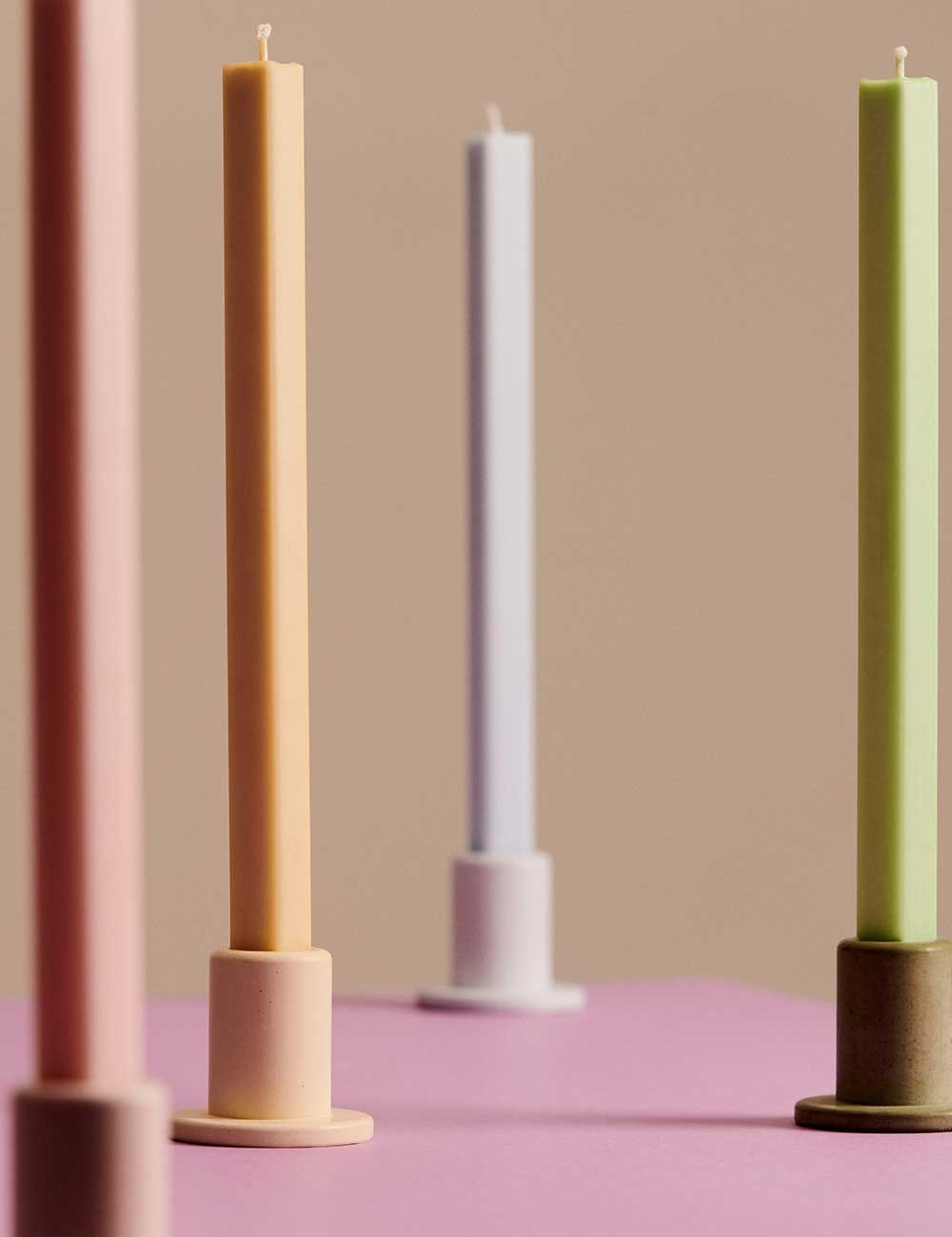 bougie carrée lot de 4