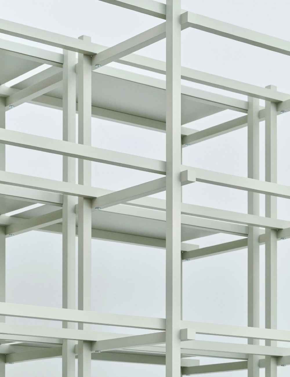 scaffalatura in legno bassa