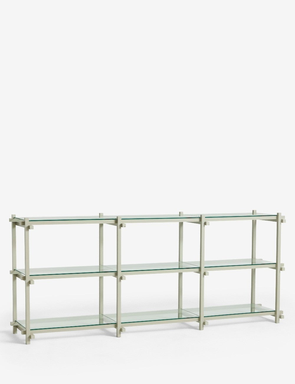 scaffalatura in legno bassa