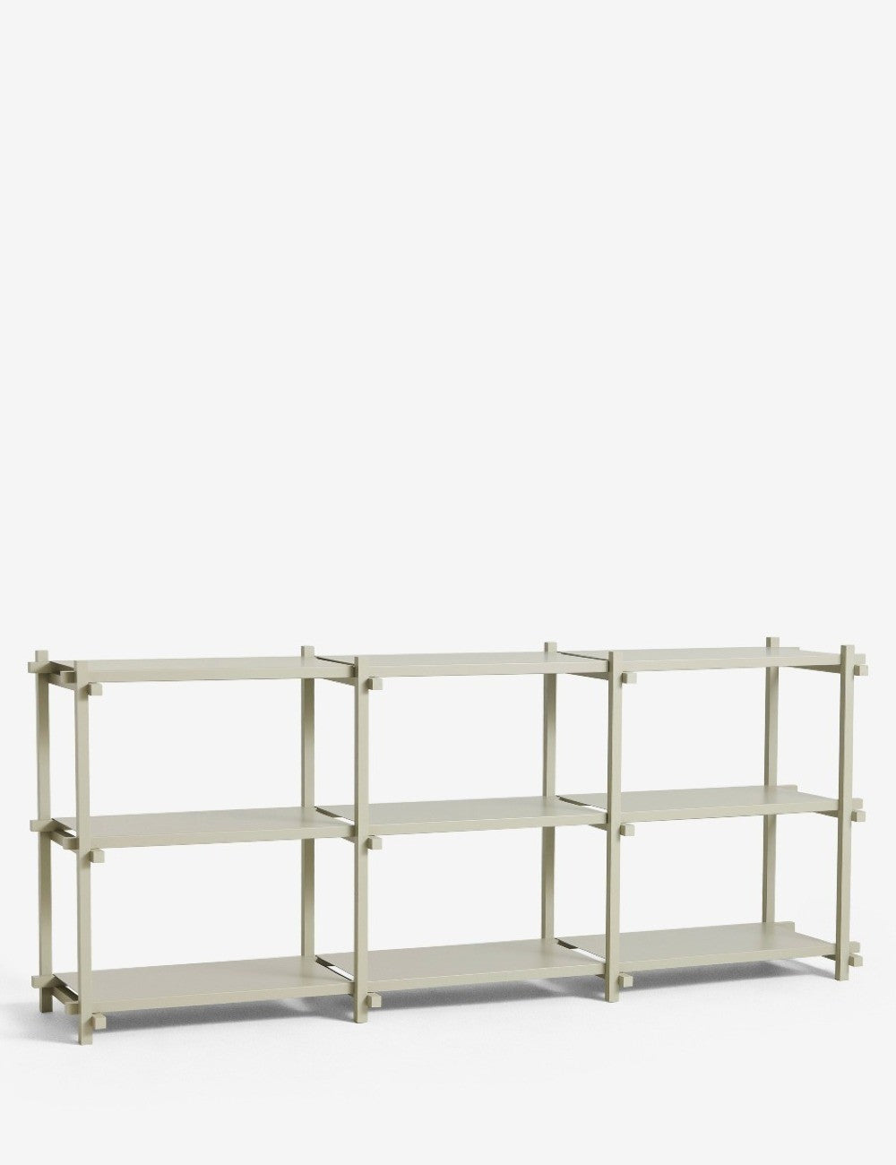 scaffalatura in legno bassa