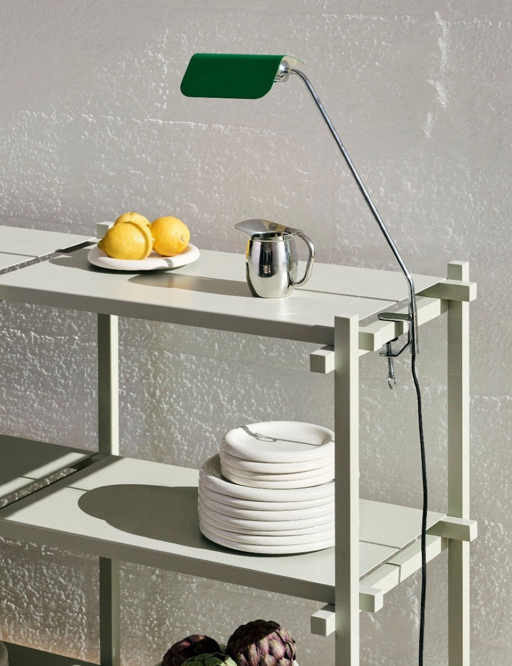 scaffalatura in legno bassa