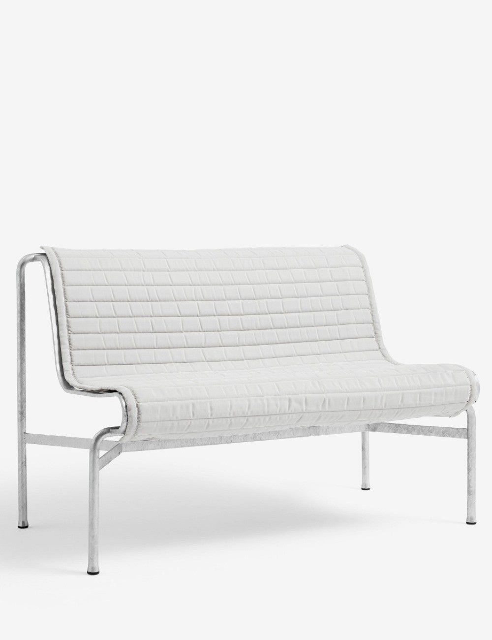 panca da pranzo con cuscino trapuntato a palizzata