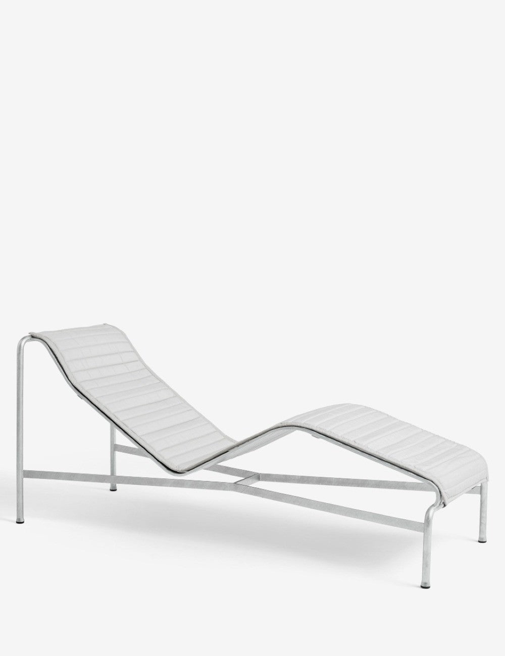 chaise longue palissade à coussin matelassé