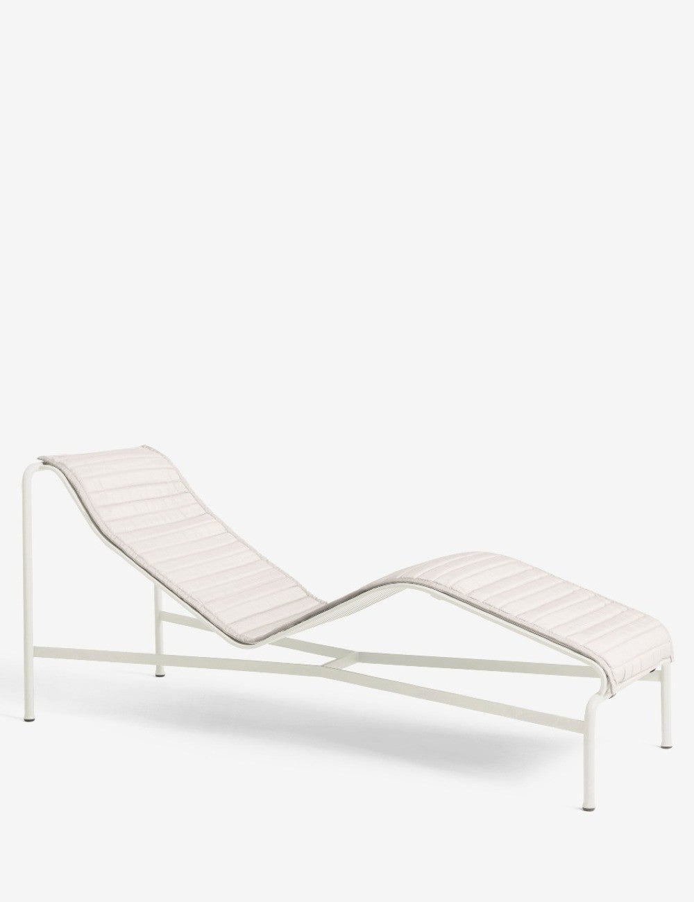 chaise longue palissade à coussin matelassé