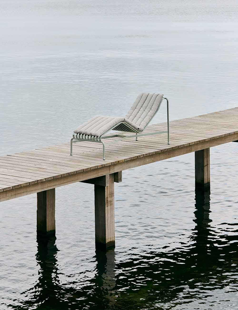 méridienne palissade à coussin matelassé moelleux