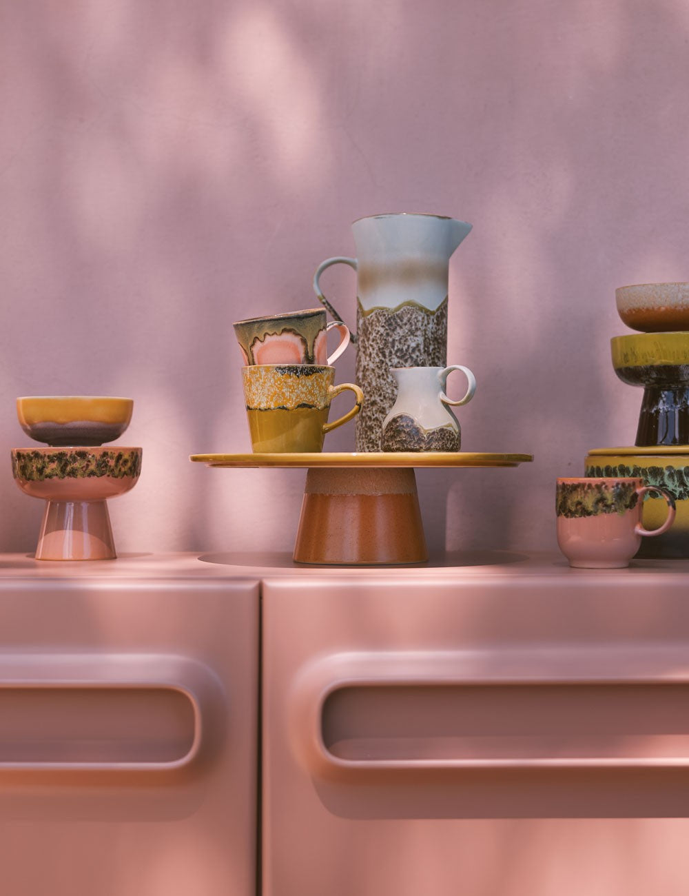 expositor comida 70s ceramics