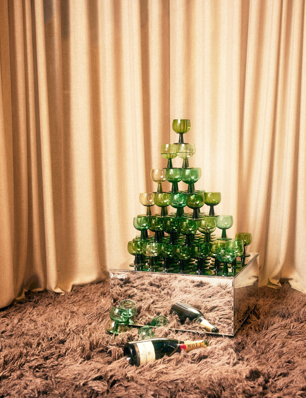 table à blocs miroirs