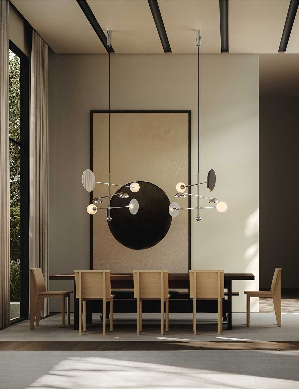 esposizione di lampadari Sahn