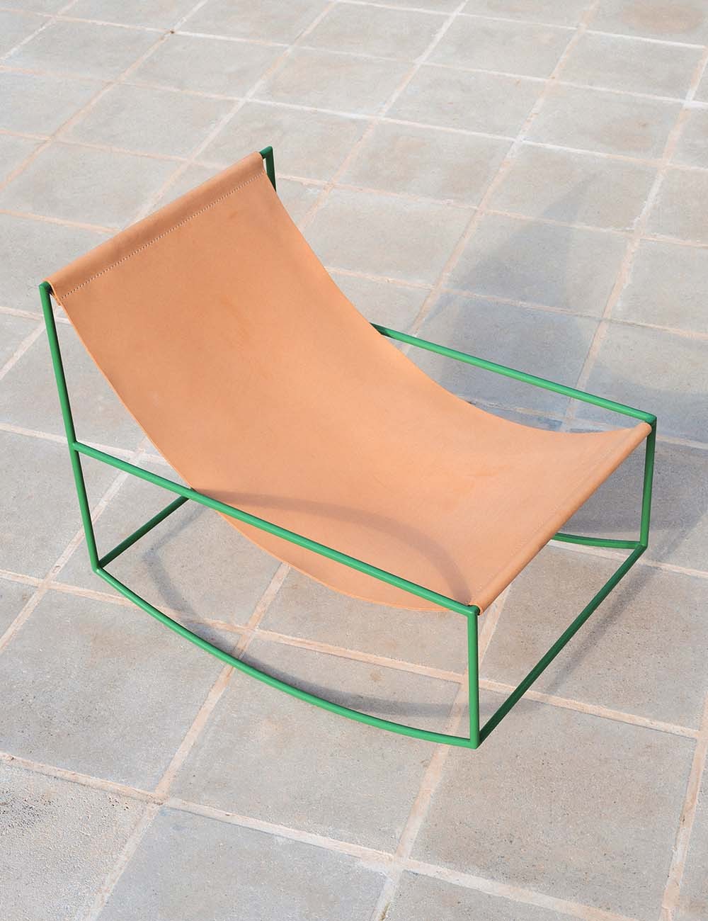 rocking chair leather