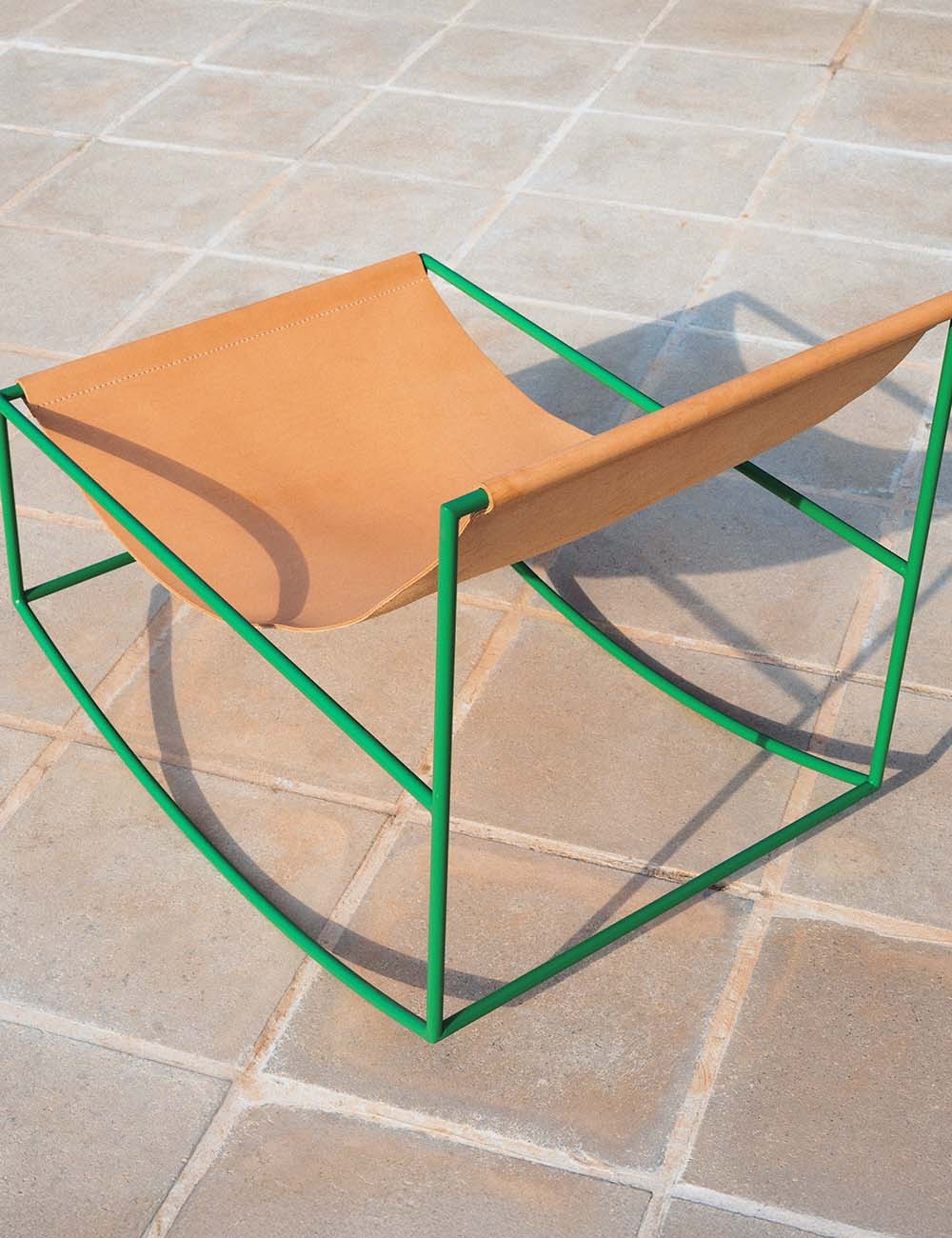 rocking chair leather