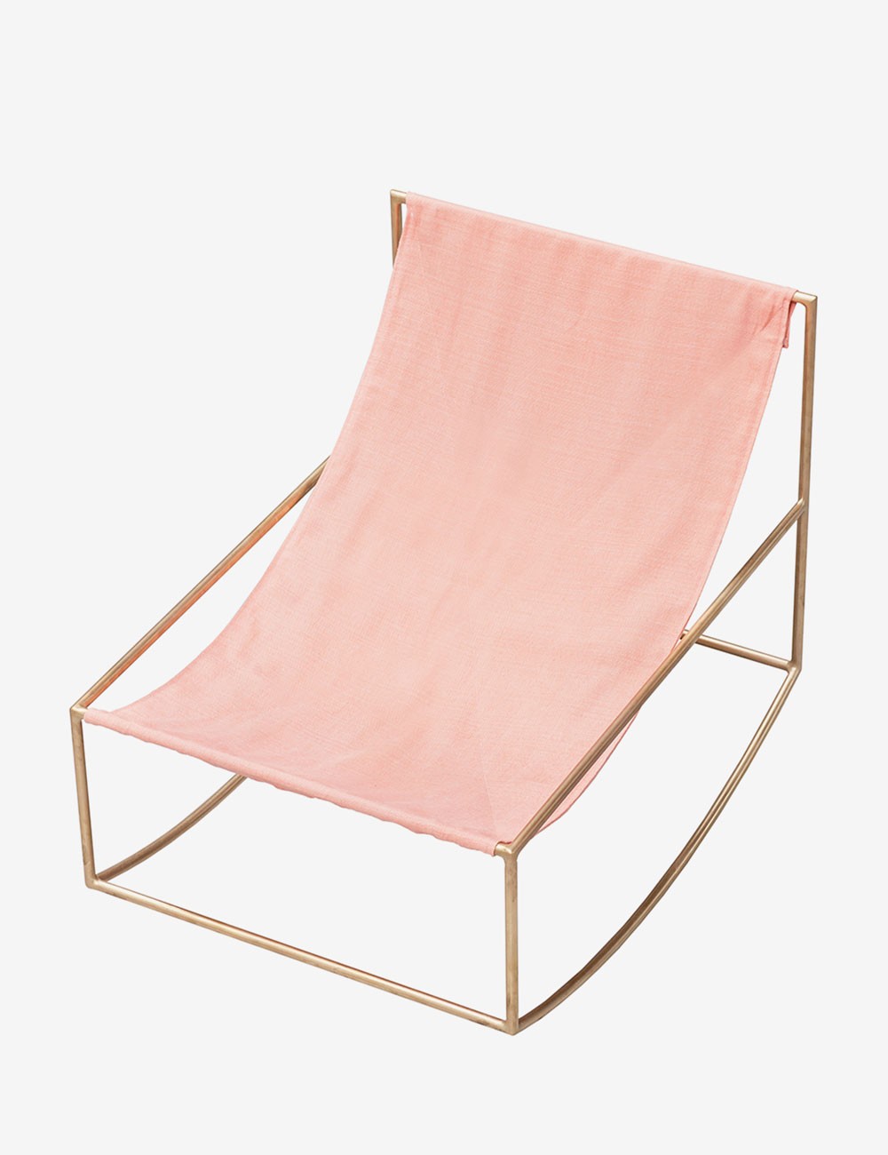 rocking chair brass