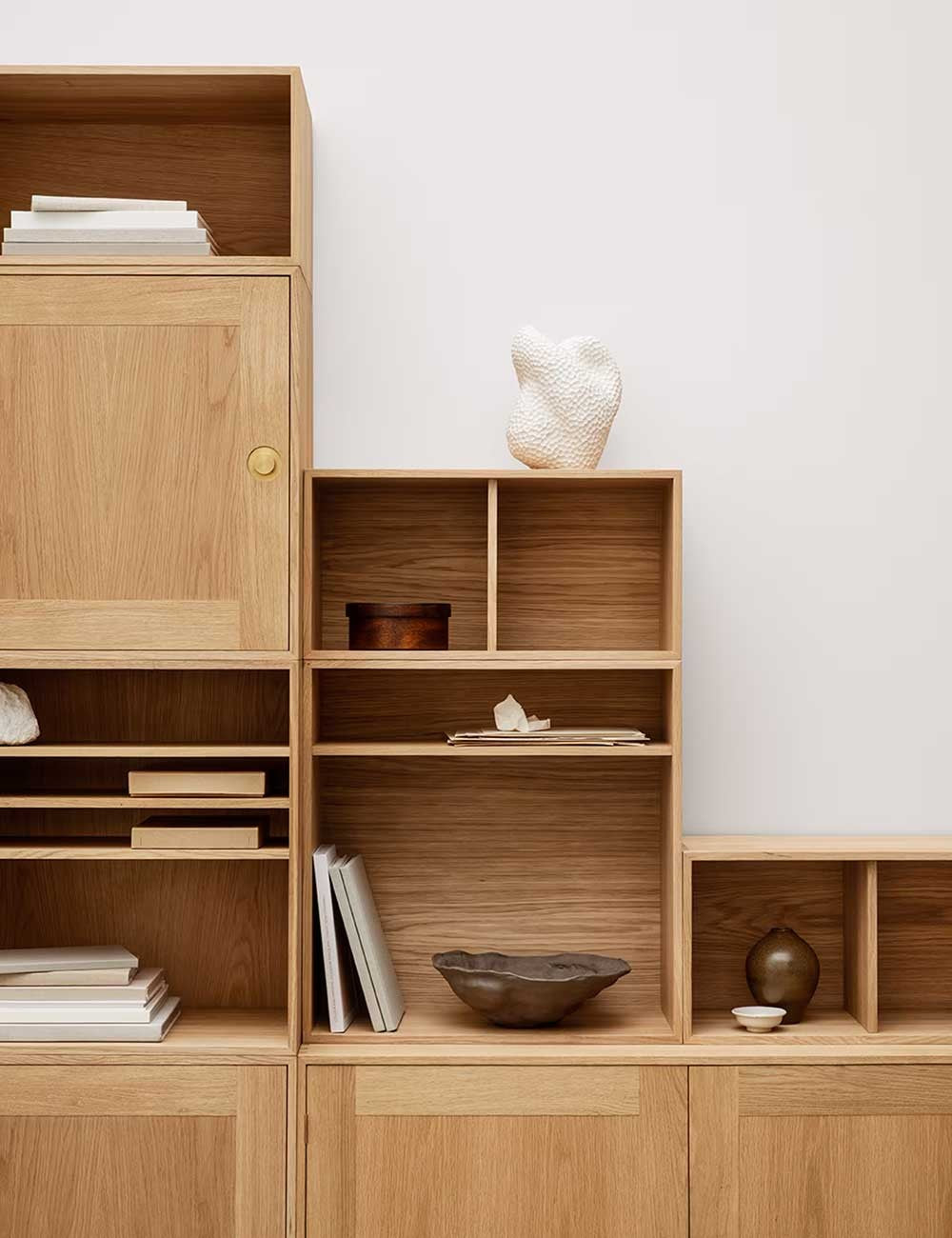 fk63 deep bookcase & drawers