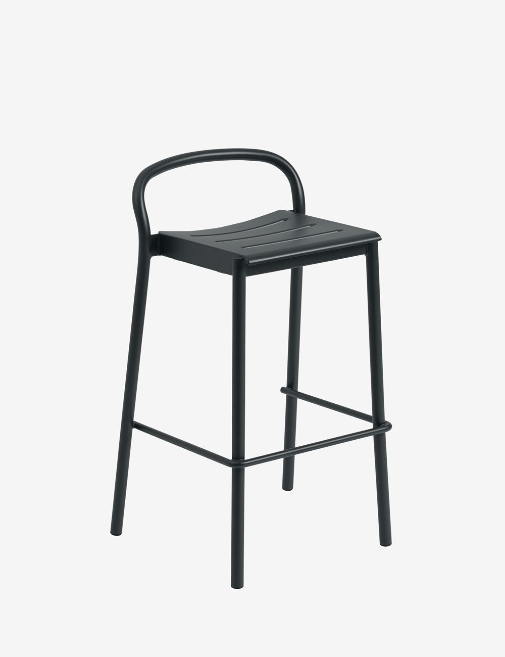LINEAR STEEL BAR STOOL