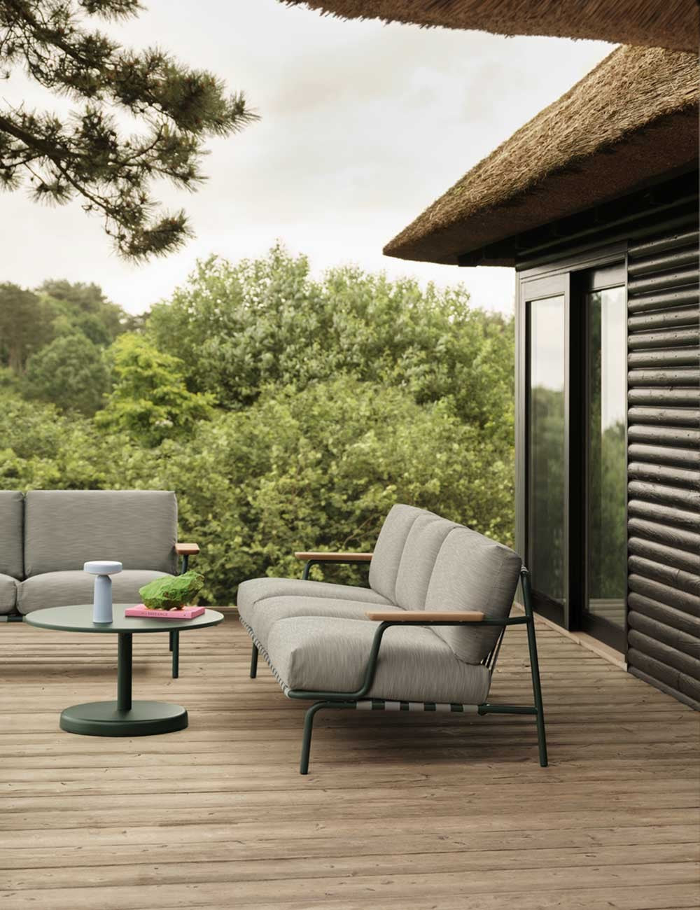 linear steel side coffee table ø70