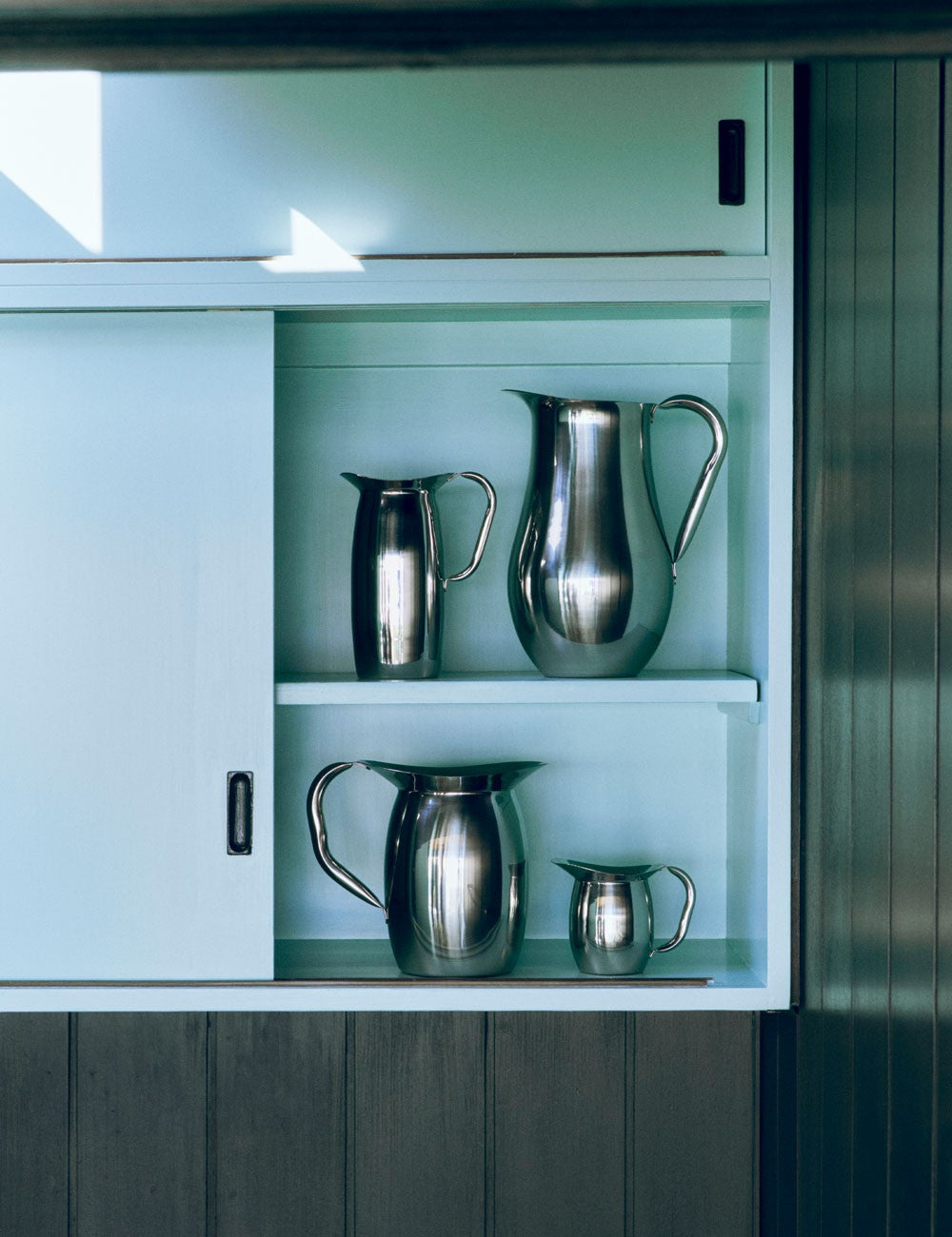 indian steel pitcher tall