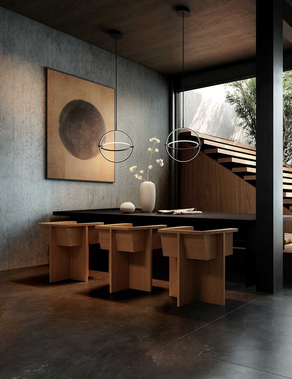 brutus dining chair oak