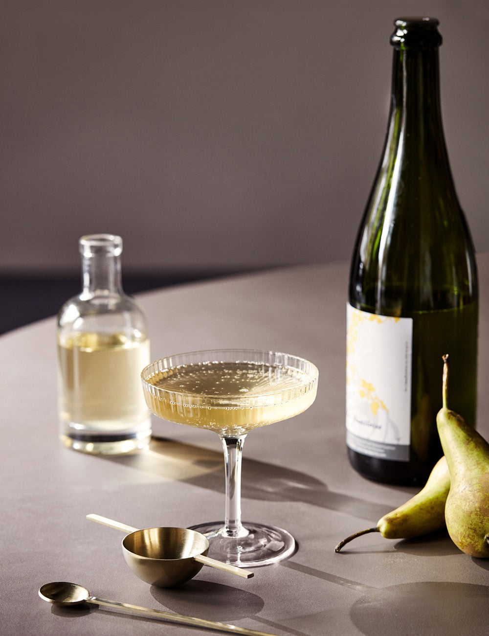 RIPPLE CHAMPAGNE SAUCERS 2 SET