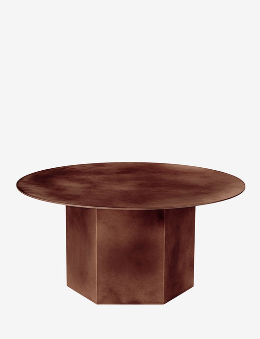 tavolino epico in acciaio ø80