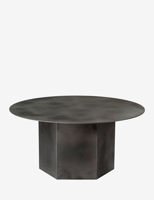 tavolino epico in acciaio ø80