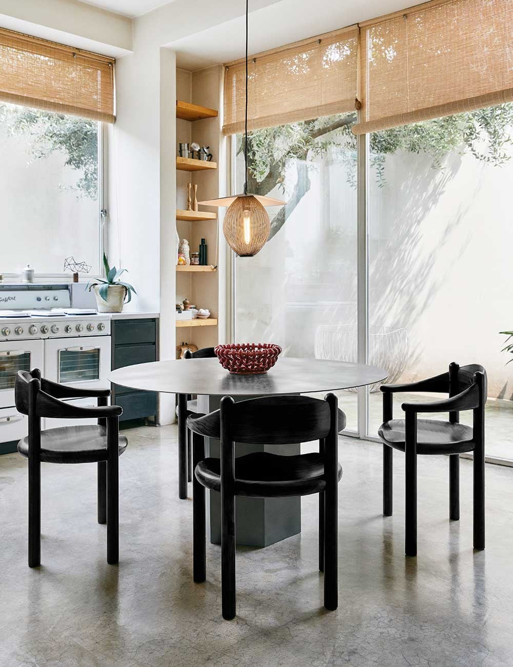 tavolo da pranzo epico in acciaio ø130