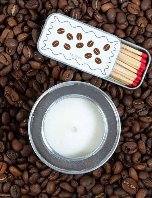 scatola di fiammiferi per il caffè