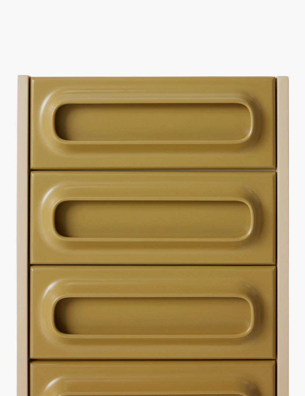 space drawer cabinet sage/cream