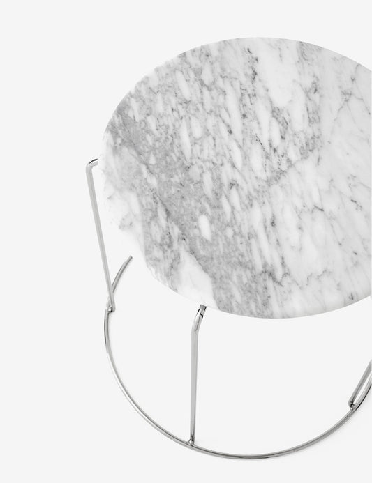 WIRE STOOL MARBLE TOP VP11