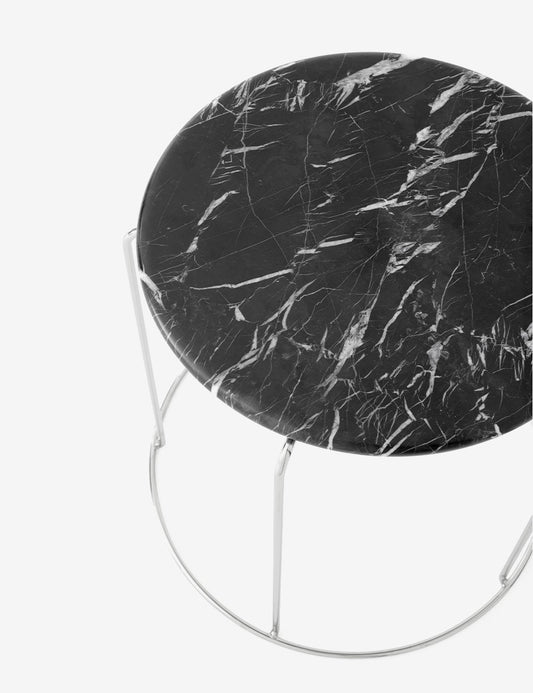 WIRE STOOL MARBLE TOP VP11