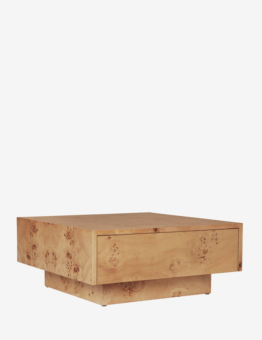table basse de rangement en ronce