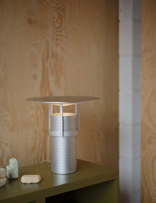Conjunto de luminária de mesa