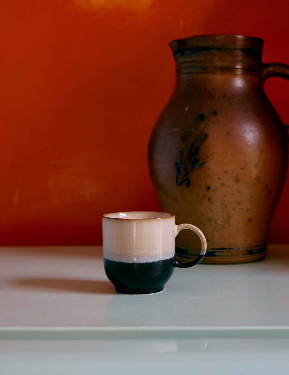 taza café 70s ceramics 4 set