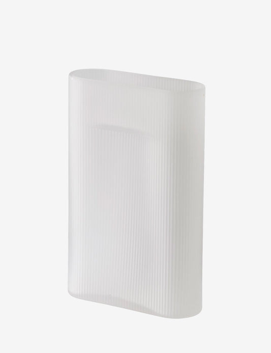 Vaso Ridge frosted glass H35