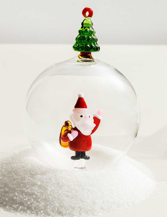 Bola cristal Santa Claus