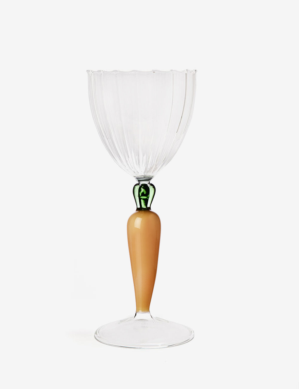 Carrot optical stemmed glass