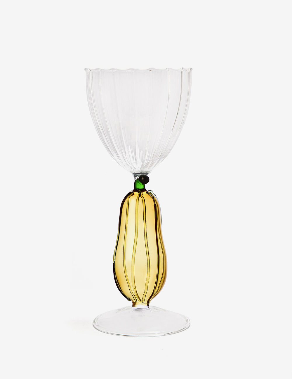 Zucchini optical stemmed glass