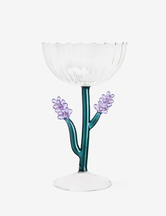 Optical champagne bowl Botanica