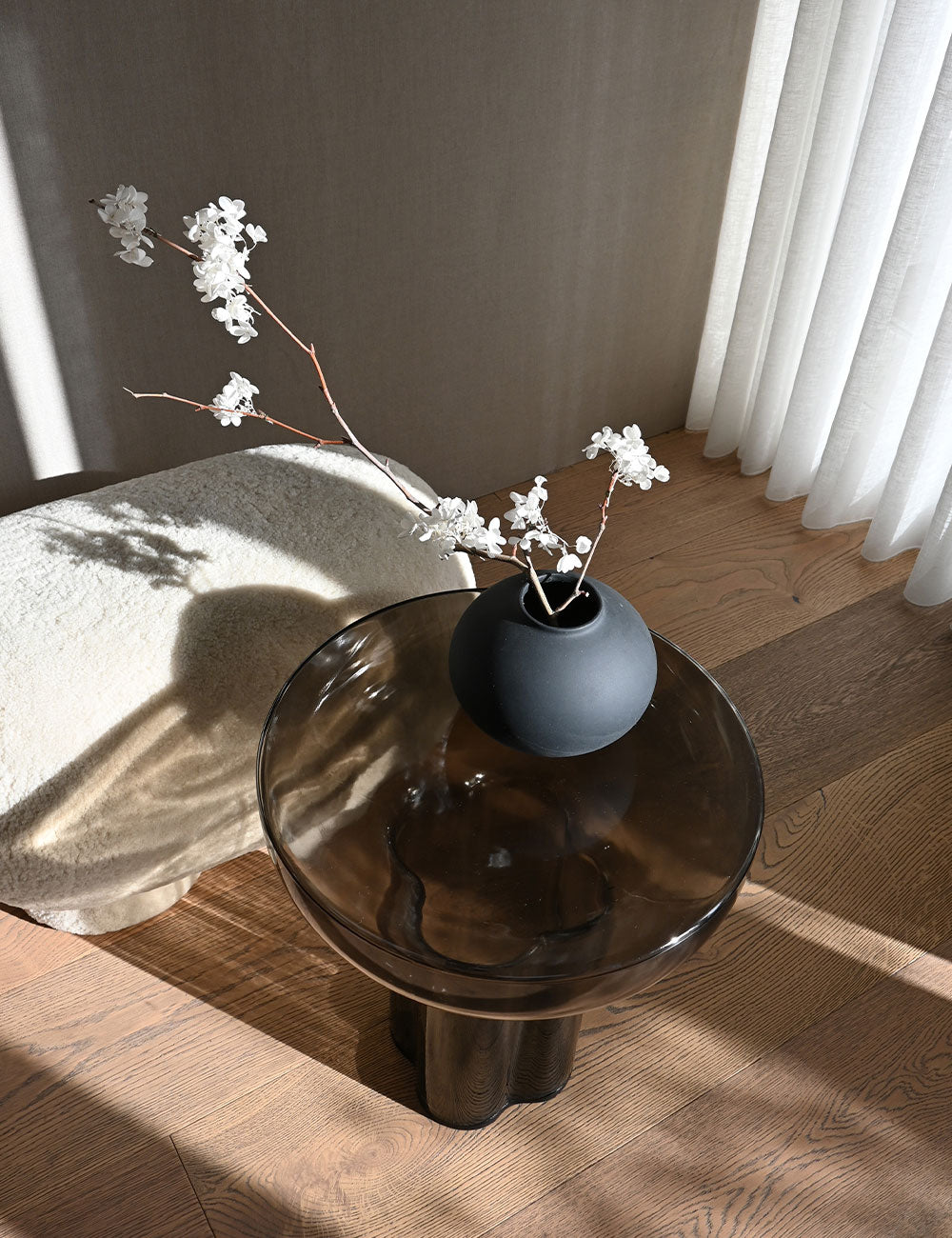 Crown side table