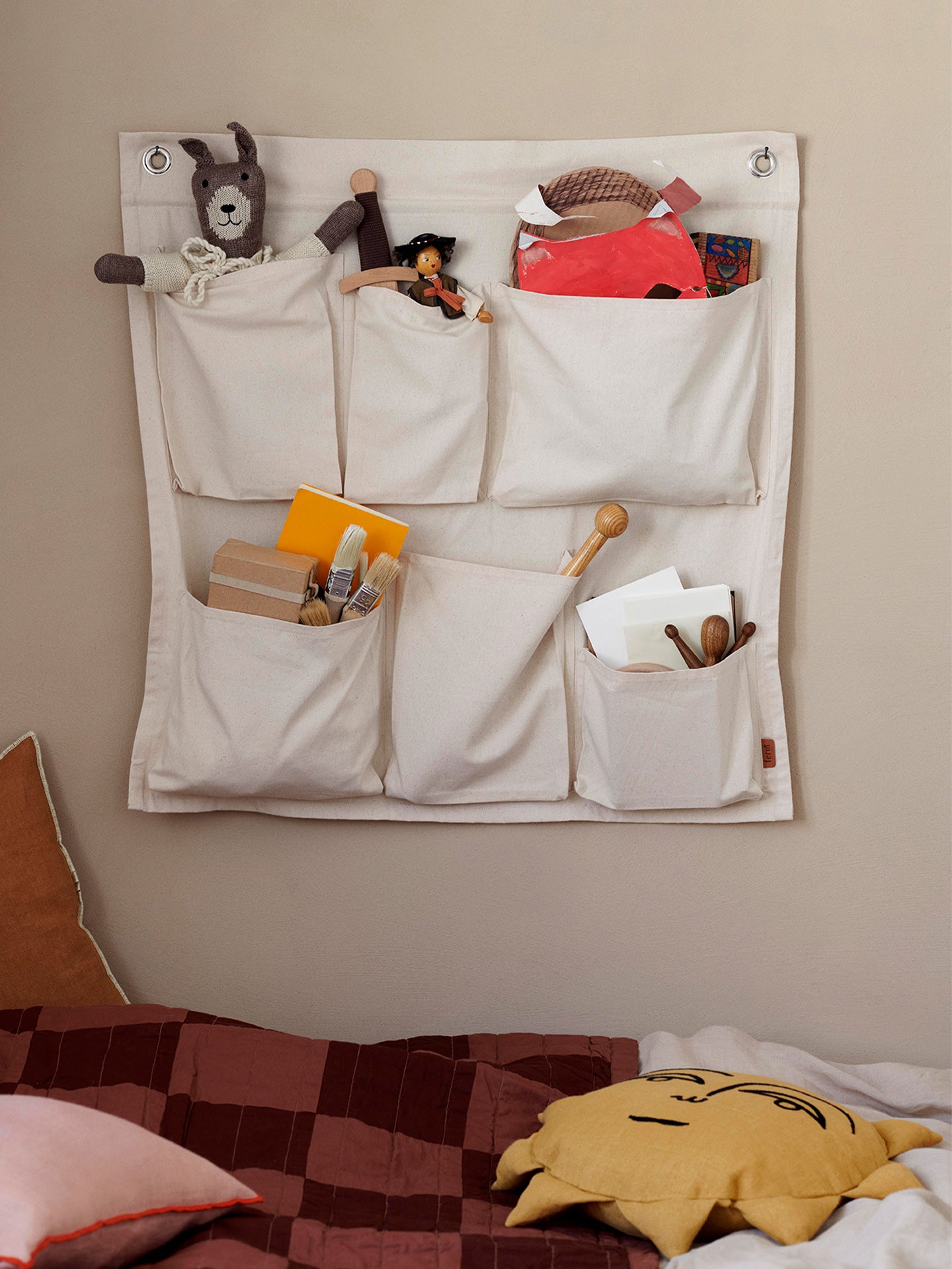canvas wall pockets