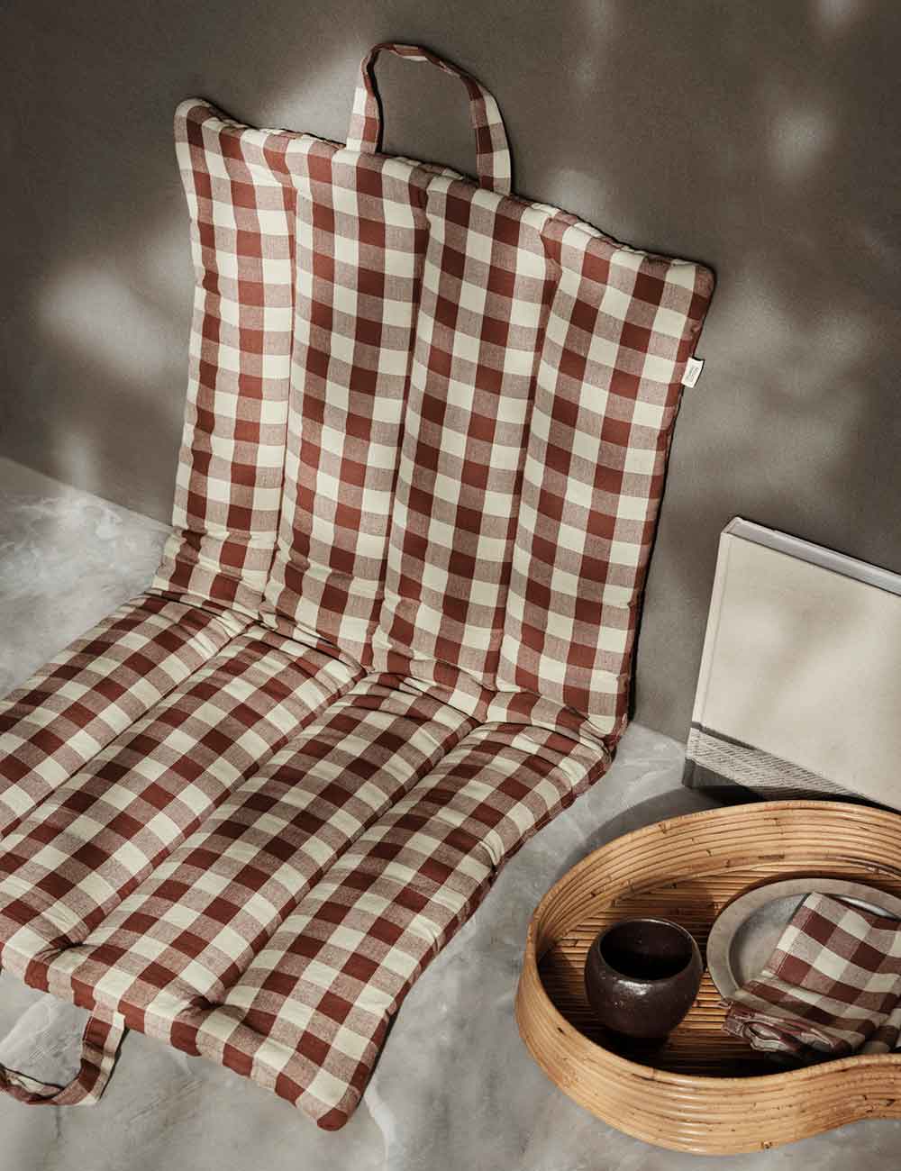 tapis pliant à carreaux Bothy