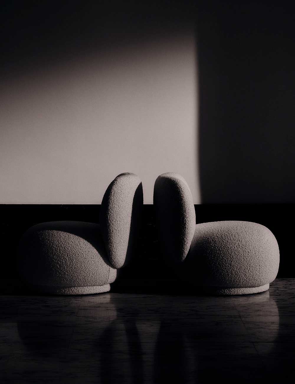 Rico lounge piccolo Nordic Bouclé